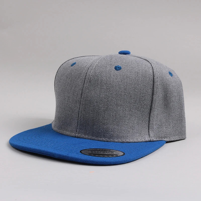 Νέο ενήλικες 6 Πίνακας Snapback Cap Custom Δύο τόνοι επίπεδη άκρη Snapback Cap