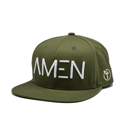 Προσαρμοσμένο λογότυπο κεντημένο καπέλο Snapback με ελαφρύ βαμβάκι