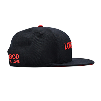 Καπέλο Snapback σε ρυθμιζόμενα μεγέθη με 3D κεντήματα λογότυπο και εσωτερική ταινία εκτύπωσης υφαντική ετικέτα
