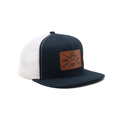 Προσαρμοσμένα κεντημένα μάτια 6 Πίνακας Trucker Cap με προ καμπυλωμένο οπτικό