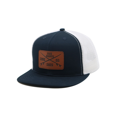 Προσαρμοσμένα κεντημένα μάτια 6 Πίνακας Trucker Cap με προ καμπυλωμένο οπτικό