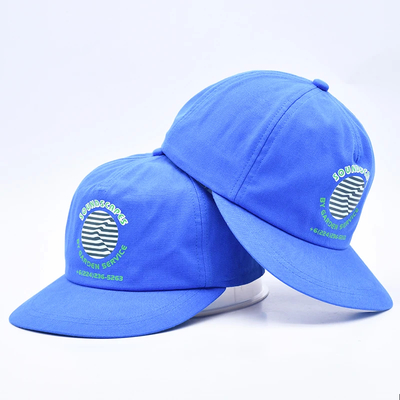 Υψηλής ποιότητας εκτυπωμένα καπέλα snapback μπλε χωρίς δομή 5 πάνελ επίπεδα άκρα εξωτερικά μαλακά καπέλα hip hop για άνδρες