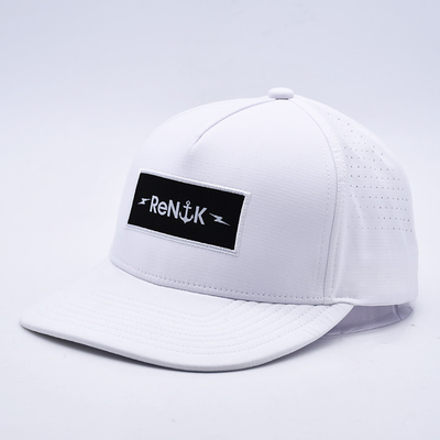 Πανιαία πώληση 5 πίνακες Flat Bill Snapback Hat Custom OEM Logo Snapback Cap για άνδρες