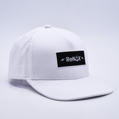 Πανιαία πώληση 5 πίνακες Flat Bill Snapback Hat Custom OEM Logo Snapback Cap για άνδρες