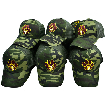 Πράσινο πλέγμα φορτηγό καπέλο Custom 6 Panel Gorra φορτηγό καπέλο με κέντημα λογότυπο