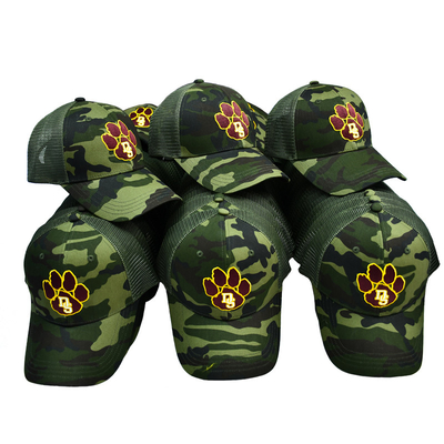 Πράσινο πλέγμα φορτηγό καπέλο Custom 6 Panel Gorra φορτηγό καπέλο με κέντημα λογότυπο