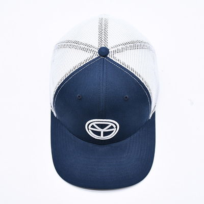BSCI Oem Custom Logo Βυθωμένο Richardson Trucker Hat Mesh Snap Back Gorras 6 Πίνακας Trucker Cap