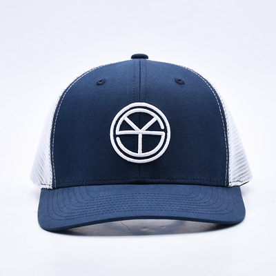 BSCI Oem Custom Logo Βυθωμένο Richardson Trucker Hat Mesh Snap Back Gorras 6 Πίνακας Trucker Cap