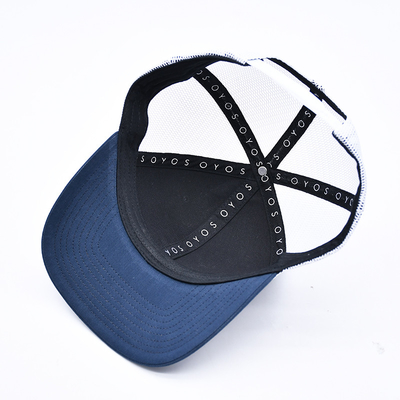 BSCI Oem Custom Logo Βυθωμένο Richardson Trucker Hat Mesh Snap Back Gorras 6 Πίνακας Trucker Cap