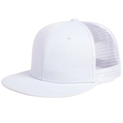 Άδειο απλό 6 πίνακα Trucker Cap Custom Flat Mesh Trucker Hat