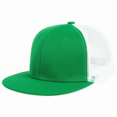 Άδειο απλό 6 πίνακα Trucker Cap Custom Flat Mesh Trucker Hat