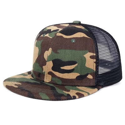 Άδειο απλό 6 πίνακα Trucker Cap Custom Flat Mesh Trucker Hat