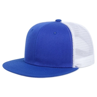 Άδειο απλό 6 πίνακα Trucker Cap Custom Flat Mesh Trucker Hat