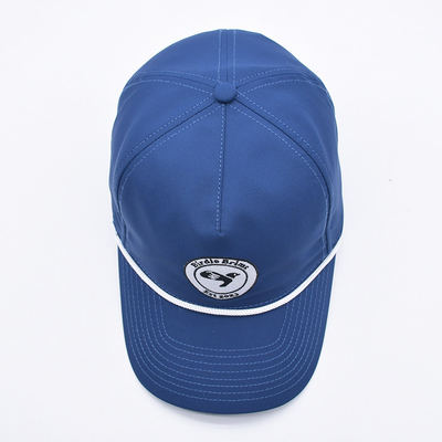 Χονδρικό μπλε καπέλο μπέιζμπολ με σχοινί Custom Structured Embroidery Logo 5 Panel Καπέλα γκολφ Gorras