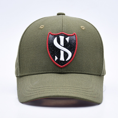 Προσαρμοσμένο προμηθευτής Gorras Sports 6 Panel πράσινο καπέλο μπέιζμπολ υψηλής ποιότητας 3d κέντρα μπέιζμπολ καπέλο