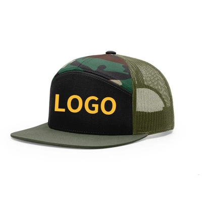 Προσαρμοσμένο λογότυπο 7 Πάνελ Καπάκι Wholesale Mesh Trucker Καπέλα