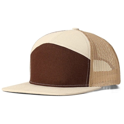 Προσαρμοσμένο λογότυπο 7 Πάνελ Καπάκι Wholesale Mesh Trucker Καπέλα
