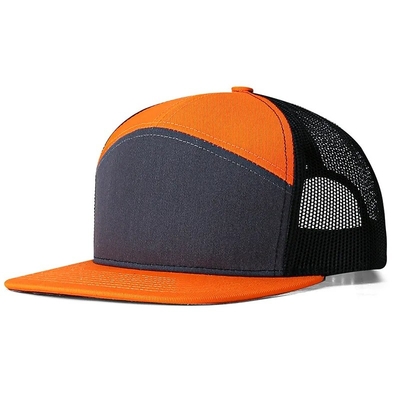 Προσαρμοσμένο λογότυπο 7 Πάνελ Καπάκι Wholesale Mesh Trucker Καπέλα