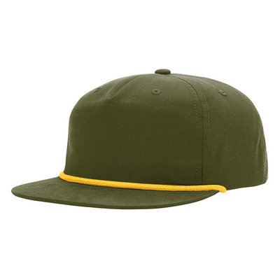 Υψηλής ποιότητας Flat Brim Hip Hop Καπέλα Custom Gorras 5 Πέντε Πίνακα σχοινί Richardson Snapback Cap Καπέλο για άνδρες