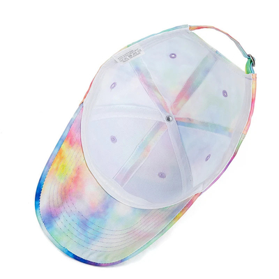 Προσαρμοσμένη μόδα Hip Hop 6 Panel Tie Dye Baseball Hat Cap High Crown Irregular Print Baseball Hats (Καπέλα του Μπέιζμπολ με υψηλό στέμμα)