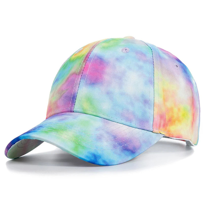 Προσαρμοσμένη μόδα Hip Hop 6 Panel Tie Dye Baseball Hat Cap High Crown Irregular Print Baseball Hats (Καπέλα του Μπέιζμπολ με υψηλό στέμμα)