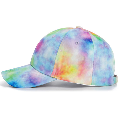 Προσαρμοσμένη μόδα Hip Hop 6 Panel Tie Dye Baseball Hat Cap High Crown Irregular Print Baseball Hats (Καπέλα του Μπέιζμπολ με υψηλό στέμμα)