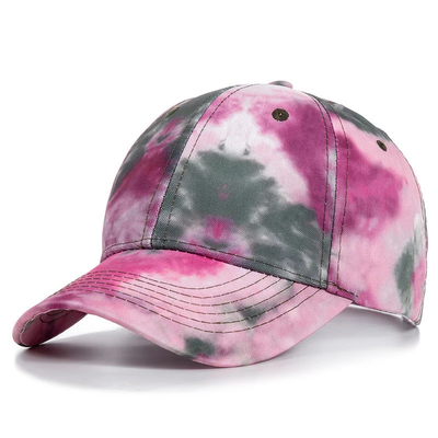 Προσαρμοσμένη μόδα Hip Hop 6 Panel Tie Dye Baseball Hat Cap High Crown Irregular Print Baseball Hats (Καπέλα του Μπέιζμπολ με υψηλό στέμμα)