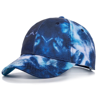 Προσαρμοσμένη μόδα Hip Hop 6 Panel Tie Dye Baseball Hat Cap High Crown Irregular Print Baseball Hats (Καπέλα του Μπέιζμπολ με υψηλό στέμμα)
