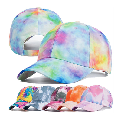 Προσαρμοσμένη μόδα Hip Hop 6 Panel Tie Dye Baseball Hat Cap High Crown Irregular Print Baseball Hats (Καπέλα του Μπέιζμπολ με υψηλό στέμμα)