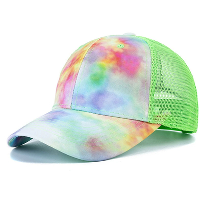Προσαρμοσμένη μόδα Hip Hop 6 Panel Tie Dye Baseball Hat Cap High Crown Irregular Print Baseball Hats (Καπέλα του Μπέιζμπολ με υψηλό στέμμα)