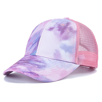 Προσαρμοσμένη μόδα Hip Hop 6 Panel Tie Dye Baseball Hat Cap High Crown Irregular Print Baseball Hats (Καπέλα του Μπέιζμπολ με υψηλό στέμμα)