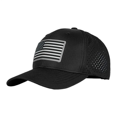 Επεξεργασία Custom Design Αμερικανική σημαία Baseball Cap Ανδρών Έκτυψη Perforated Baseball Hat