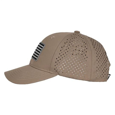 Επεξεργασία Custom Design Αμερικανική σημαία Baseball Cap Ανδρών Έκτυψη Perforated Baseball Hat