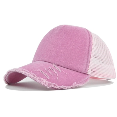 Υψηλής ποιότητας Custom Distressed Trucker Hat Mesh Cap Trucker Hat με Custom Logo
