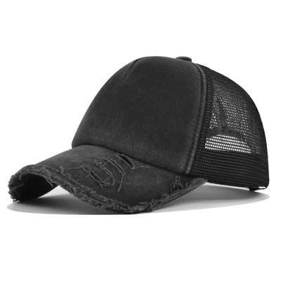 Υψηλής ποιότητας Custom Distressed Trucker Hat Mesh Cap Trucker Hat με Custom Logo
