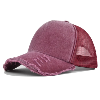 Υψηλής ποιότητας Custom Distressed Trucker Hat Mesh Cap Trucker Hat με Custom Logo
