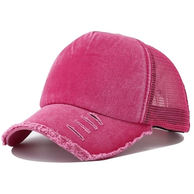 Υψηλής ποιότητας Custom Distressed Trucker Hat Mesh Cap Trucker Hat με Custom Logo