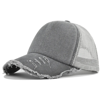 Υψηλής ποιότητας Custom Distressed Trucker Hat Mesh Cap Trucker Hat με Custom Logo