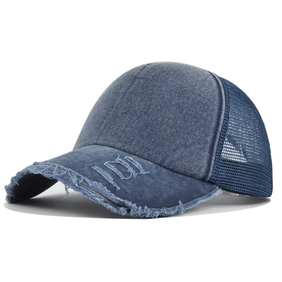 Υψηλής ποιότητας Custom Distressed Trucker Hat Mesh Cap Trucker Hat με Custom Logo
