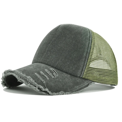 Υψηλής ποιότητας Custom Distressed Trucker Hat Mesh Cap Trucker Hat με Custom Logo