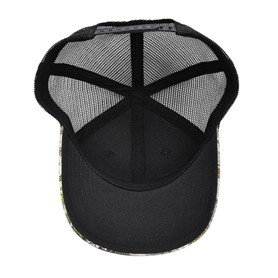 Προσαρμοσμένο λογότυπο Mesh Back Trucker Hat Wholesale 6 Panel Καμουφλάζ Trucker Cap Προσαρμοσμένο