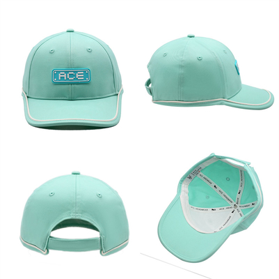 OEM Custom Ace Rubber Patch Pvc Logo Baseball Cap 6 Πίνακας Αθλητικά Καπέλα Καπέλα
