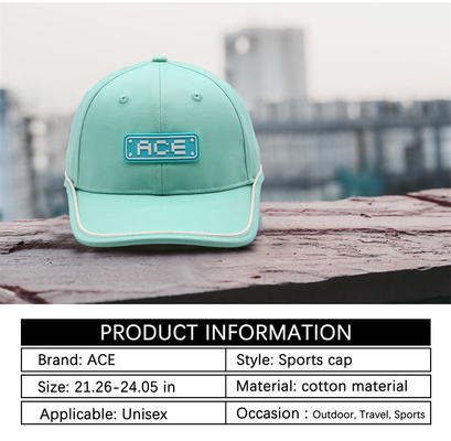 OEM Custom Ace Rubber Patch Pvc Logo Baseball Cap 6 Πίνακας Αθλητικά Καπέλα Καπέλα