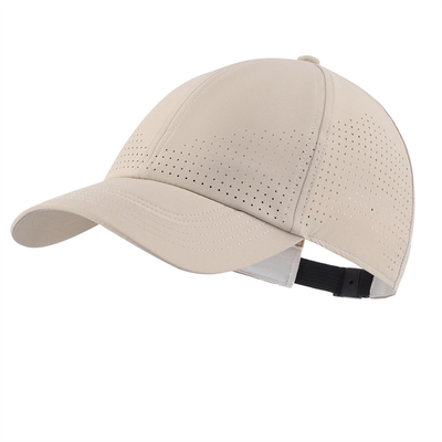 Χονδρικός εξατομικευμένος 6 πίνακας Unisex Laser Perforated Waterproof Baseball Golf Cap Hat Mesh Sport Hat