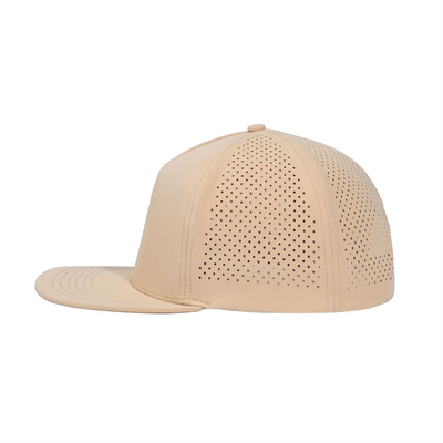 Γρήγορο ξηρό λέιζερ Γκολφ Performance Snapback Καπέλο Perforated Flat Brim Καπέλο