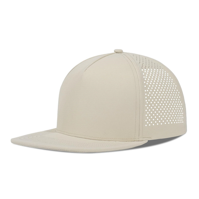 Γρήγορο ξηρό λέιζερ Γκολφ Performance Snapback Καπέλο Perforated Flat Brim Καπέλο