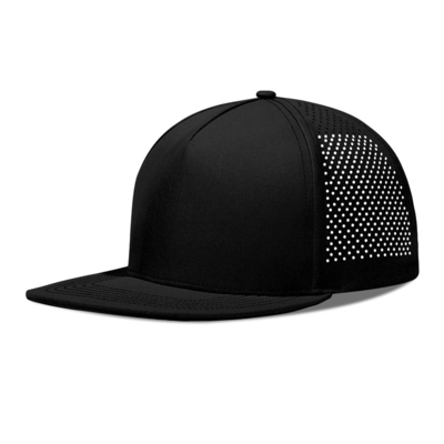 Γρήγορο ξηρό λέιζερ Γκολφ Performance Snapback Καπέλο Perforated Flat Brim Καπέλο