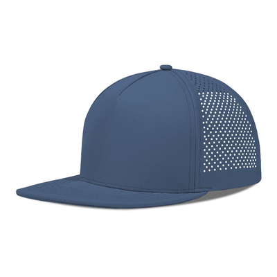 Γρήγορο ξηρό λέιζερ Γκολφ Performance Snapback Καπέλο Perforated Flat Brim Καπέλο