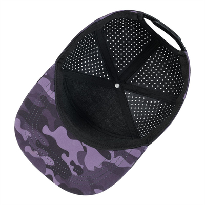 Προσαρμοσμένο καπέλο Snapback Προσαρμόσιμη απόδοση Λάζερ κόψιμο τρύπα Perforated καπέλο Snapback
