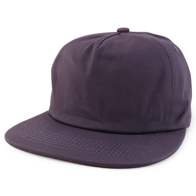 Προσαρμοσμένο Plain 5 Panel Snapback Cap Ρυθμικό Μη Διαρθρωμένο Snapback Hat Wholesale